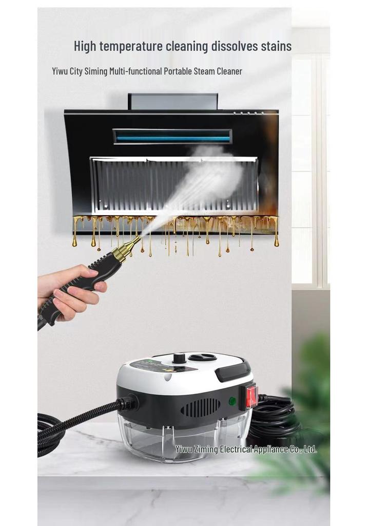 Three-in-One High Temp & Pressure Steam Cleaner for Kitchens, Air Conditioners, and Fabrics