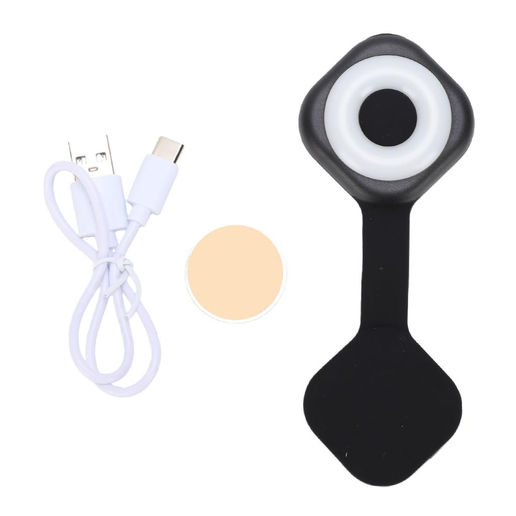 Magnetic Badge Light Multifunctional 6 Gears Brightness Adjustable Nurse Night Light Clip Black