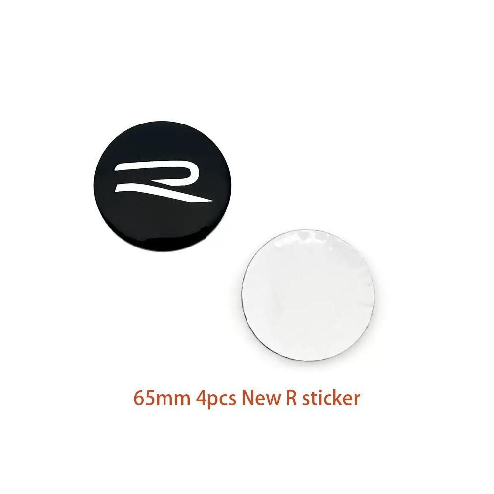 

4Pcs 55mm 56mm 60mm 65mm For Volkswagen R-Line R Polo T5 Golf Passat Scirocco VW GTI Car Wheel Center Hub Cap Rim Cover Stickers