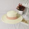 Spring and summer Internet celebrity British French top hat straw women's seaside vacation simple sunshade fashion straw hat sun protection advanced