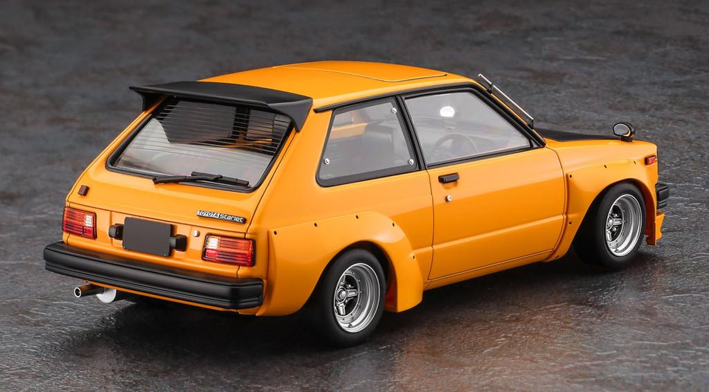 Hasegawa Toyota Starlet KP61 S Plastic Model Kit 20819 1/24 (3-door) Mid-model (1980) "Custom Version"