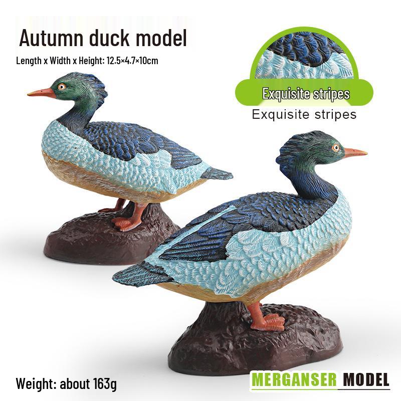 Wild Animal Model: Children s Cognitive Chinese Merganser Toy Ornament