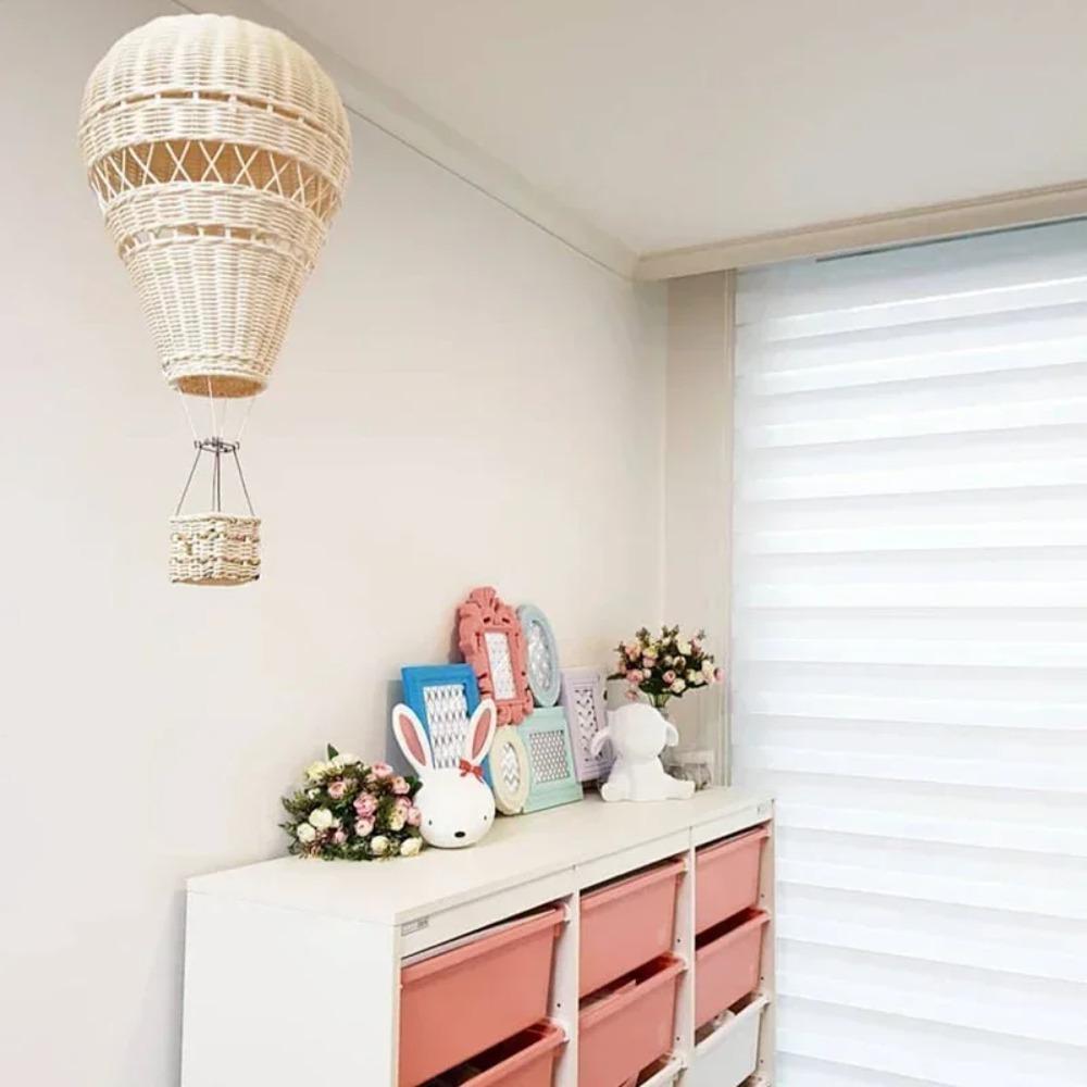 Handwoven Rattan Balloon Pendant Durable Woven Balloon Crafts Home Decoration Children's Room Decoration Accessories Photo Props