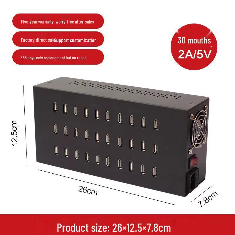 5V 2A Multi-Port USB Charger (20 To 100 Ports) for Mobile Phones
