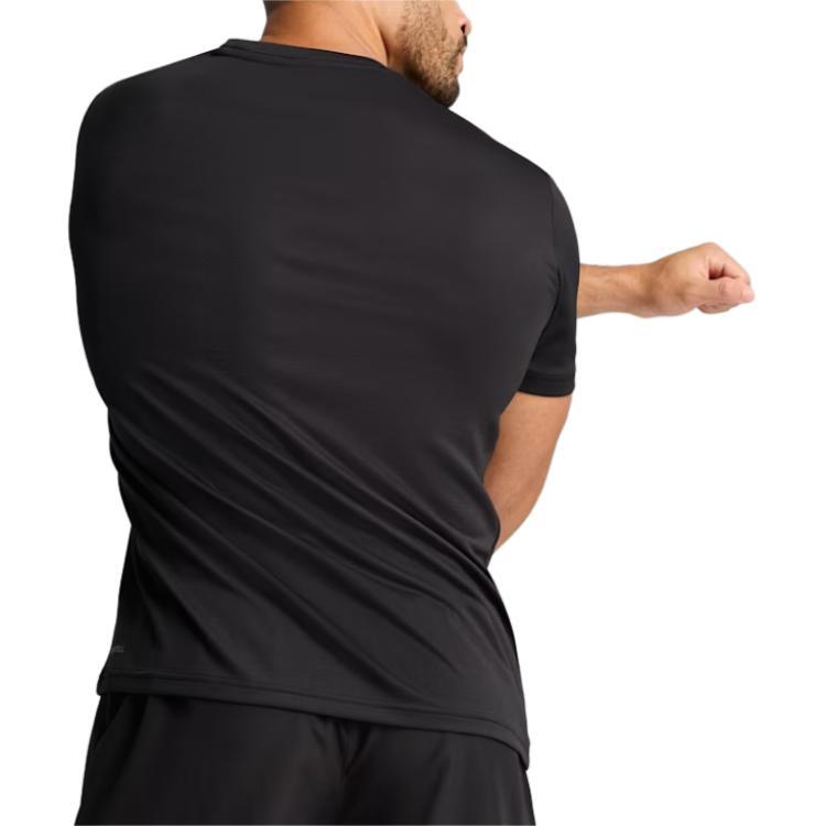 Puma American Logo Straight Cut Crew Neck Short Sleeve T-Shirt Men Tops Black 527338-01