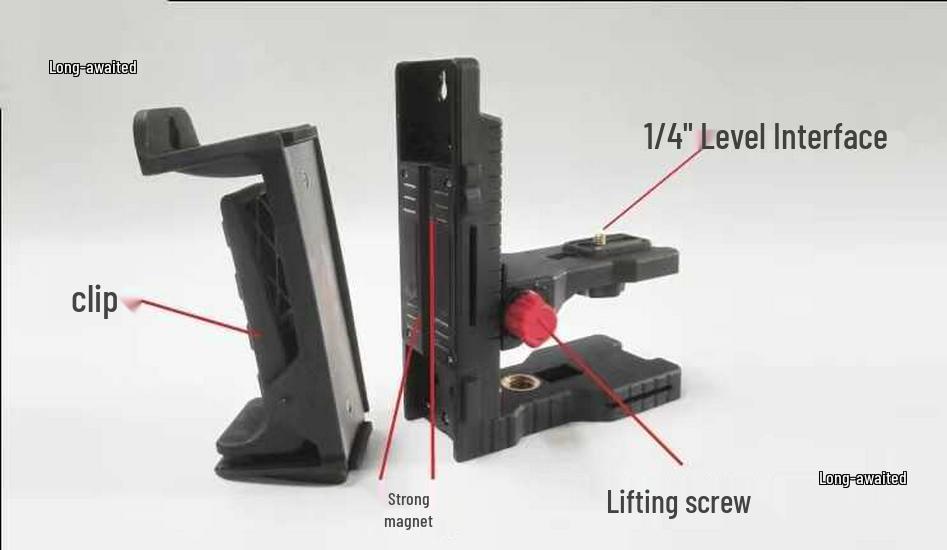 Multi-Function L-Type Infrared Laser Level with Magnetic Ceiling Mount