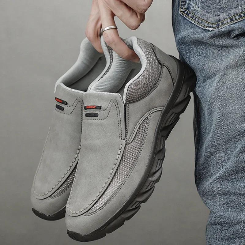 Herren Sneaker Leichte Slipper Bequeme Herren Freizeit Slip-on Laufschuhe Atmungsaktive Herren Business Schuhe Fahrerschuhe