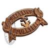 Nautical Captain's Quarters Sign 17.78 Cm Antique Brass Wall Decoration Plaque