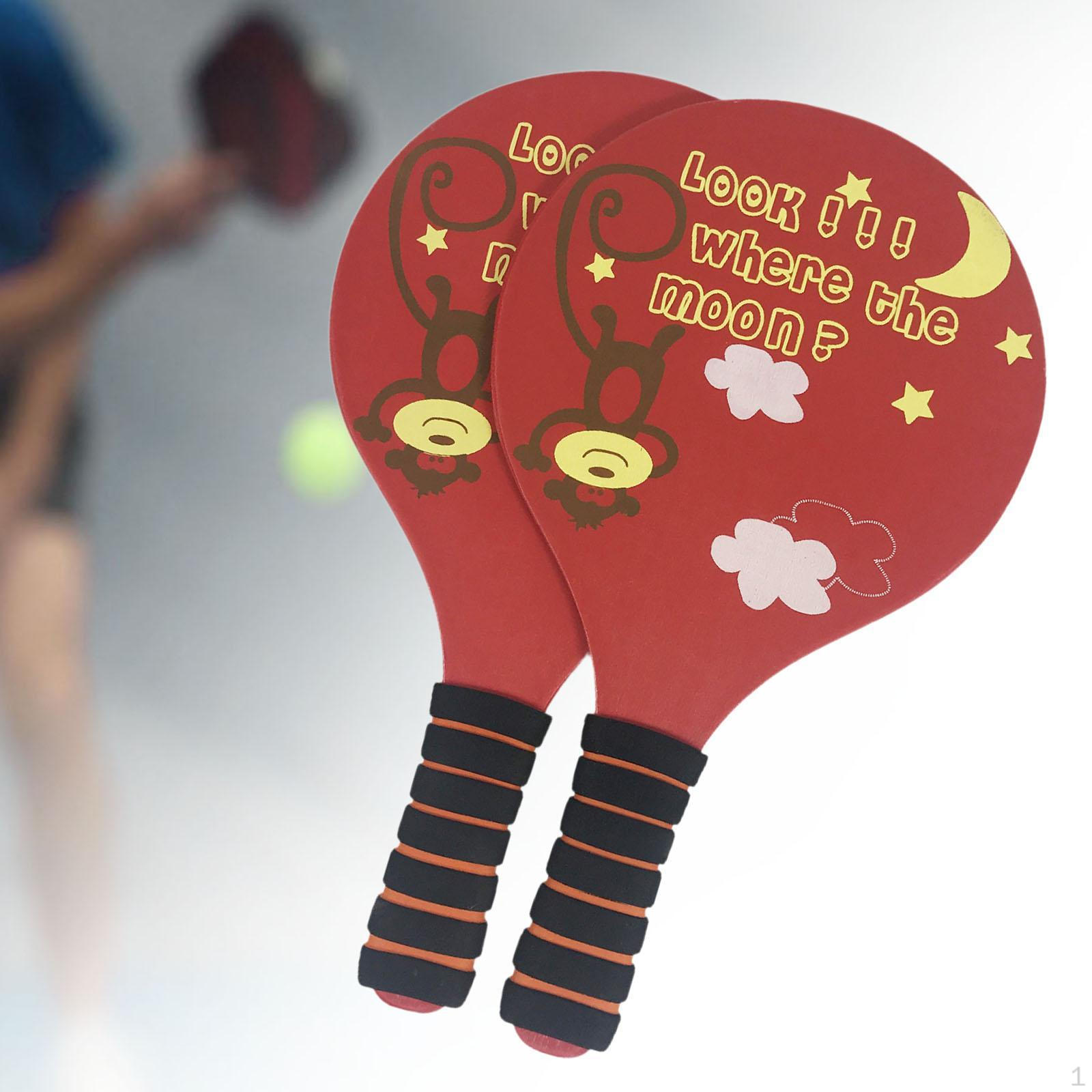 

Бадмінтон Весло Ракетки Три волосся Ракетки Спорт Пляжні ігри Парк Задній двір Гра Ярд М яч червоний