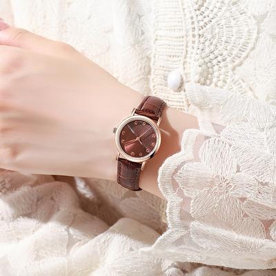 Relógio de Couro de Luxo para Mulher Relógio de Quartzo para Senhoras Elegante para Vestir Relógios Femininos Moda Relógio de Pulso Relógio Relógio Feminino