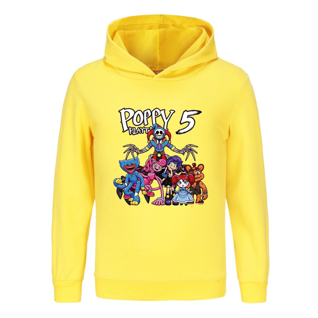 Poppy playtime children's hooded sweatshirt trousers casual sports suit 5707