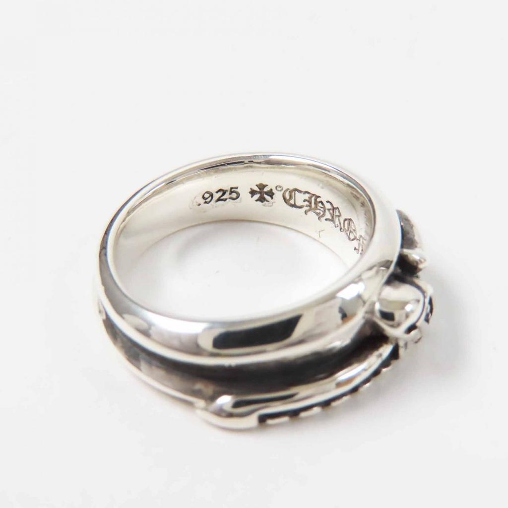Excellent CHROME HEARTS Ring Half Classic Dagger Ring Silver SV925 Women Used