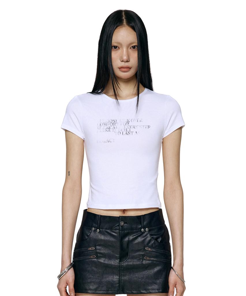 ROCKCAKE Legacy Crop Top - White