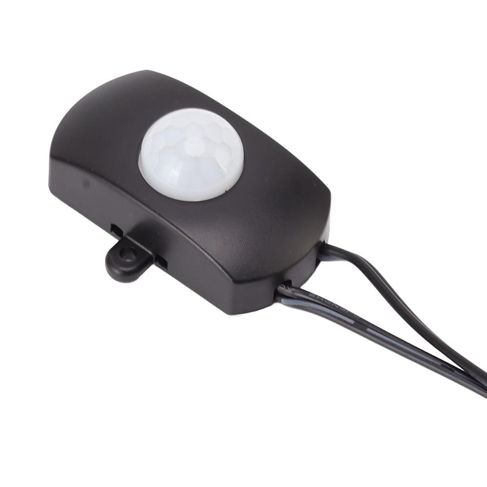 4A Infrared Automatic Switch Detector Black PIR Motion Sensor Switch Cabinet Lights