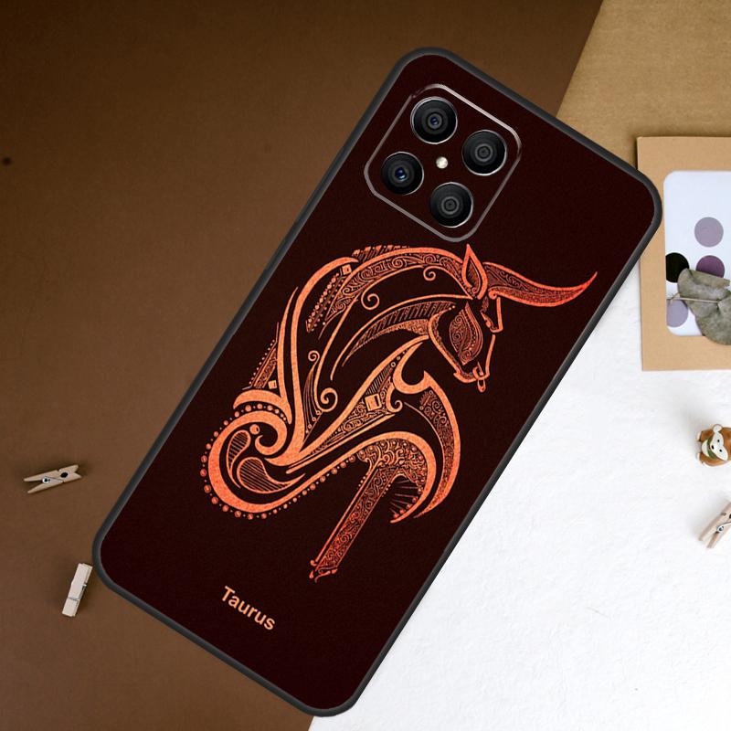 Zodiac Sign Case For Honor Magic 5 Lite Magic 6 Pro 50 70 90 X6 X7 X8 X9 8X X7a X6a X8a X9a X9b Cover