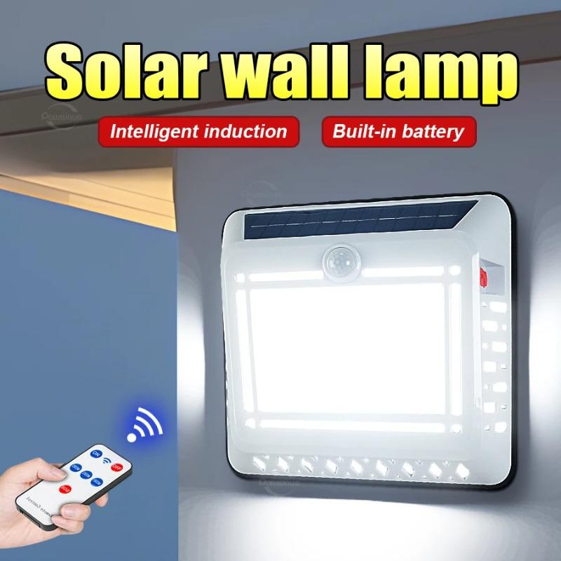 Outdoor Solar Lights 120LED 8M Motion Sensor Security Lamp IP65 Waterproof Solar Wall Light for Garden Patio Yard Garage Door Pathway