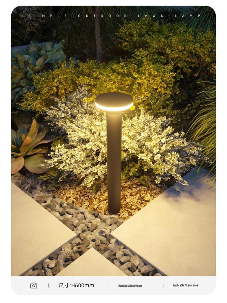 Solar Waterproof Garden Lights - Ground Inserted, Outdoor Courtyard Atmosphere, 24V/220V