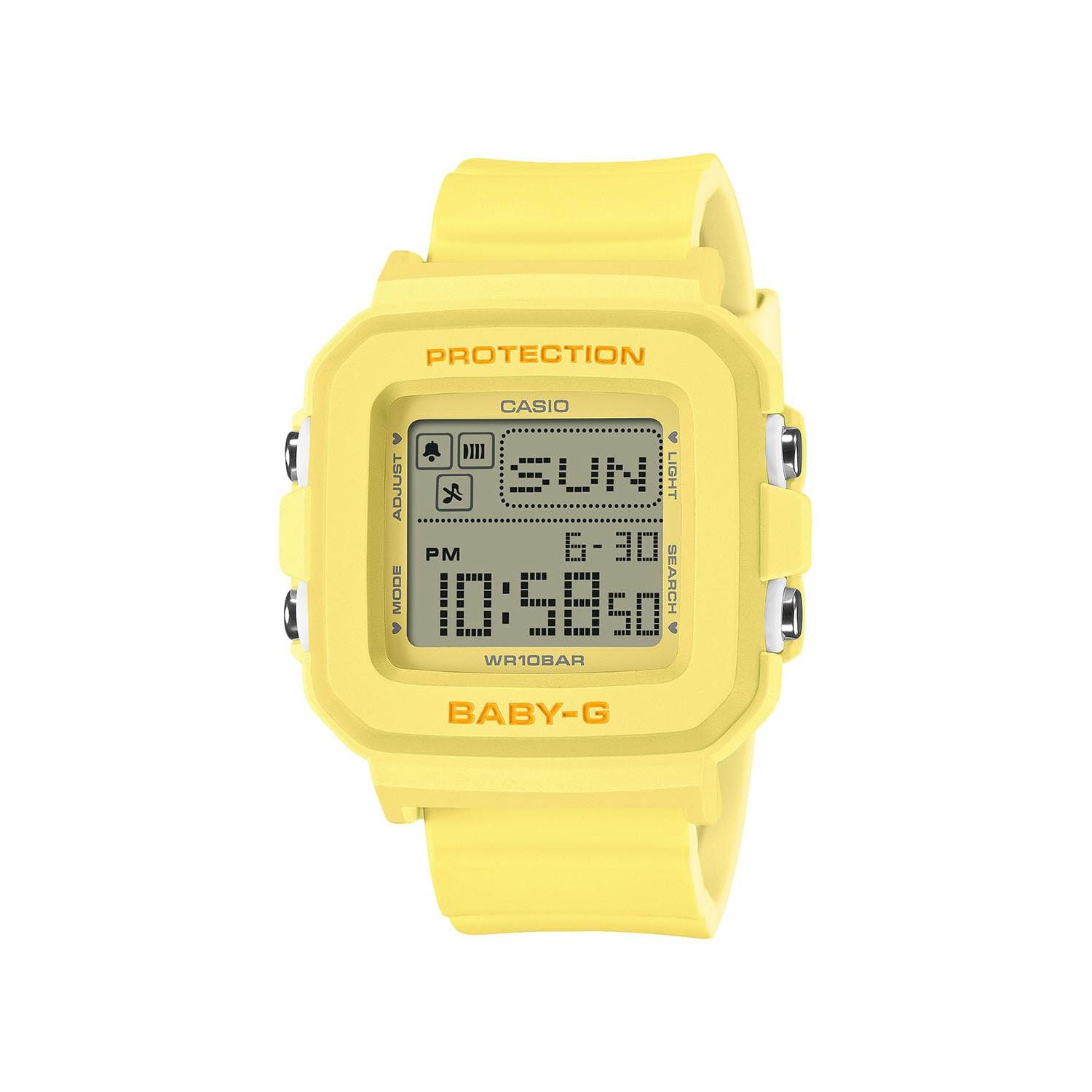 Casio Женские часы Baby-G Официальная японская модель BABY-G+PLUS BGD-10KH-9JR Желтые