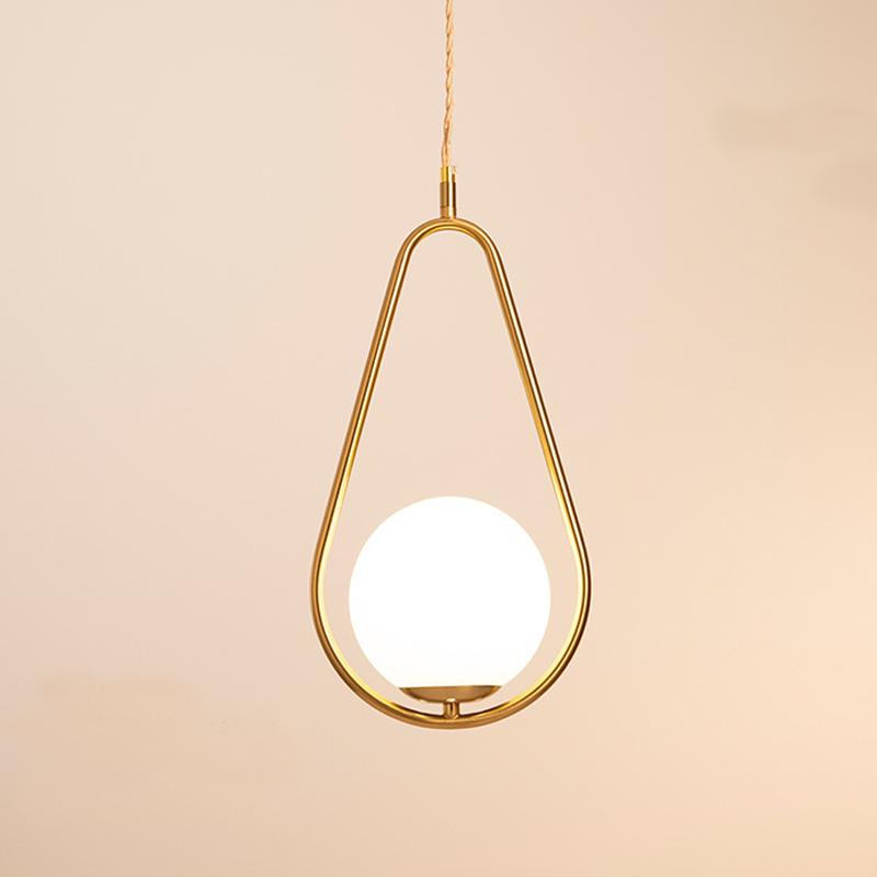 Candelabru Creativ pentru Restaurant, Bar Modern de Lux Ușor, Cap Unic, Dormitor Minimalist, Lumină pentru Studiu, Candelabru de Noptieră