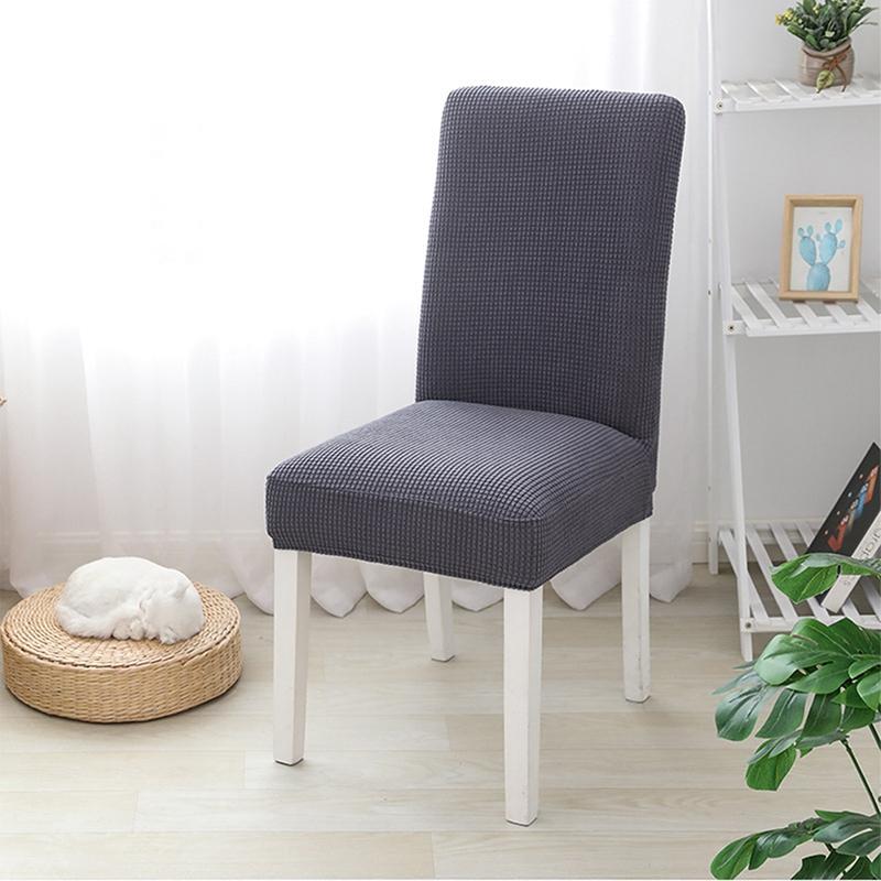 Simple One-piece Elastic Chair Cover Home Hotel Dining Table And Chair Cover Chair Cushion And Chair Back Integrated Stool Cover