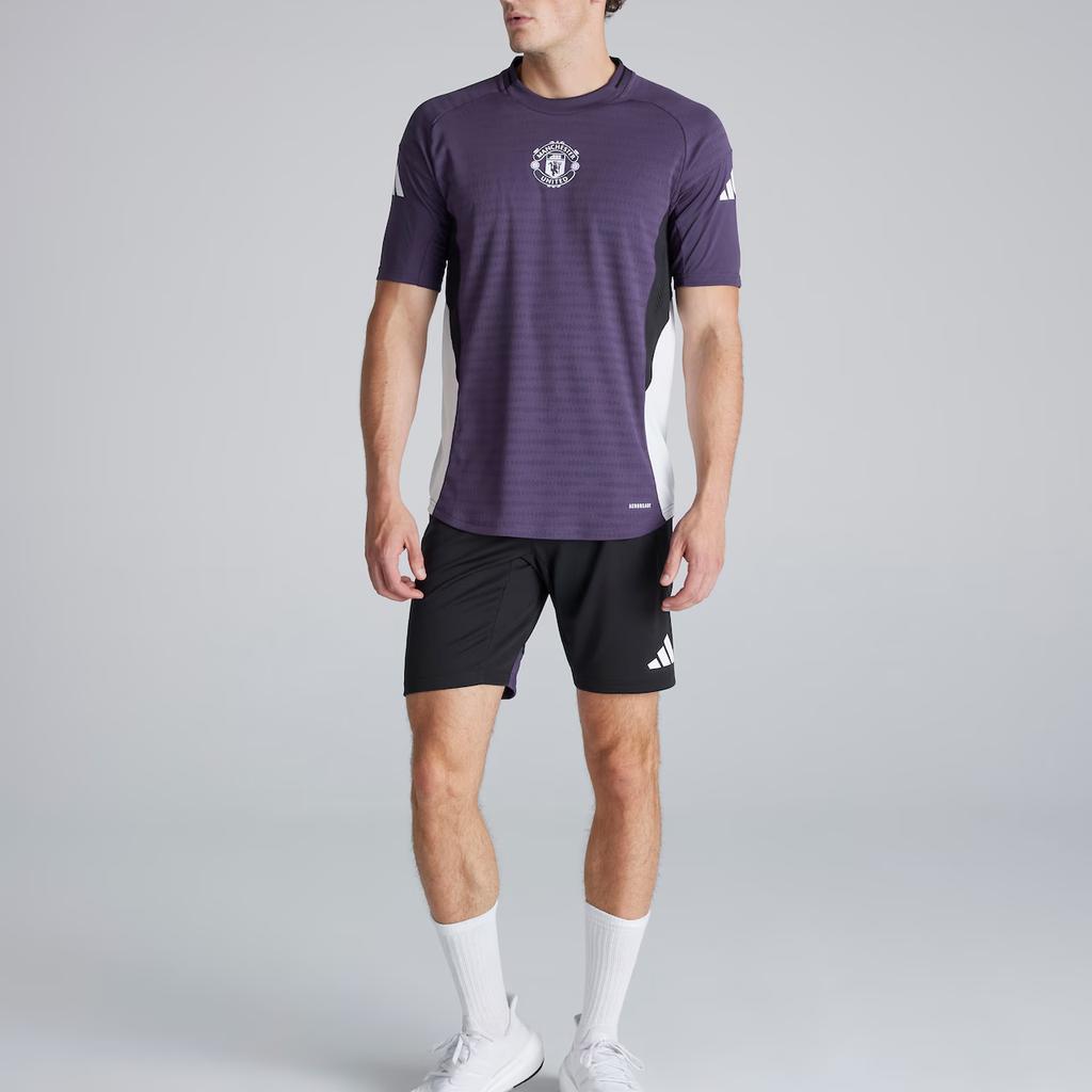 adidas Manchester United Tiro 25/26 Training Sweat-Wicking Quick-Dry Mid-Rise Slim Fit Football Pants Men Bottoms JP3132