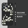 Shockproof Flower Print Phone Case For iPhone 16 Pro Max 15 Plus 14 13 Pro 12 Mini 11 Silicone Lanyard TPU Hard Slim Shell