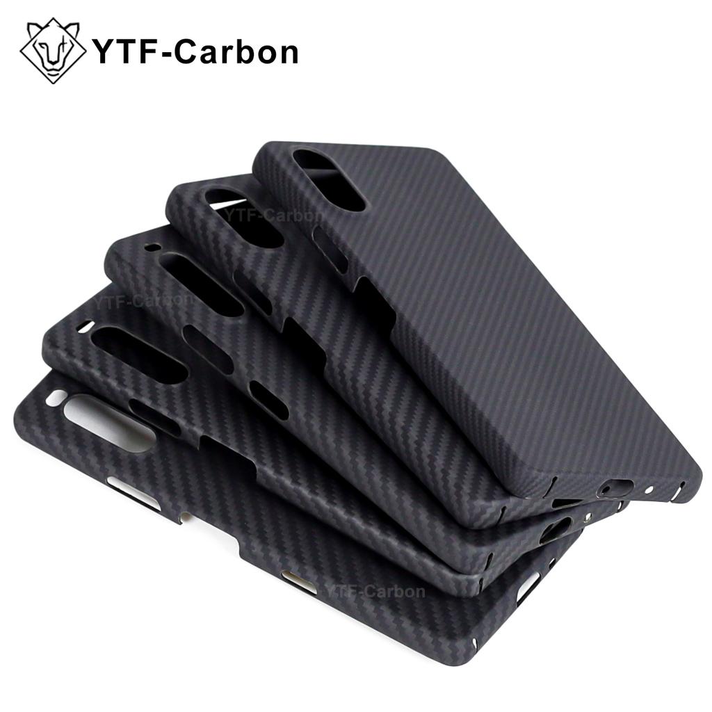 YTF Carbon For Sony Xperia 10 VI/V/IV/III Case Kevlar Magnetic Ultra-Thin Anti-Drop 10 VI Aramid Fiber Hard Cover