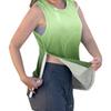 Women’s Shoulder Recovery Shirt with Away Closures Sleeveless Gradient Print Top for Use