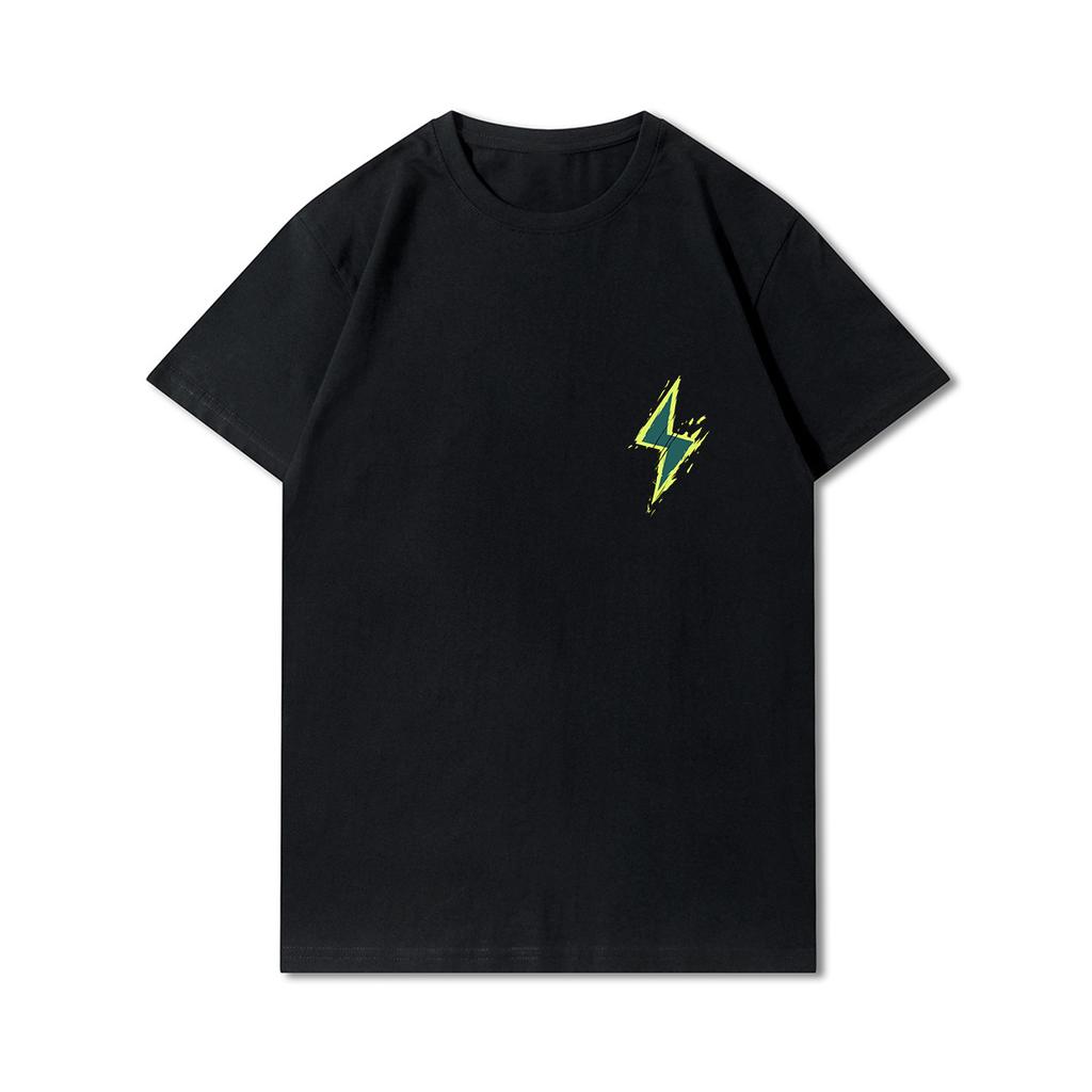 Anime 100 Muster Sommer Übergröße T-Shirts für Männer Buchstaben Bedruckt Lässige Kurzarm Oberteile 100% Baumwolle O Hals T-Shirts