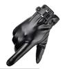 Leather Warm Gloves Full Finger Gloves Touchscreen Driving Fleece Lined Glove