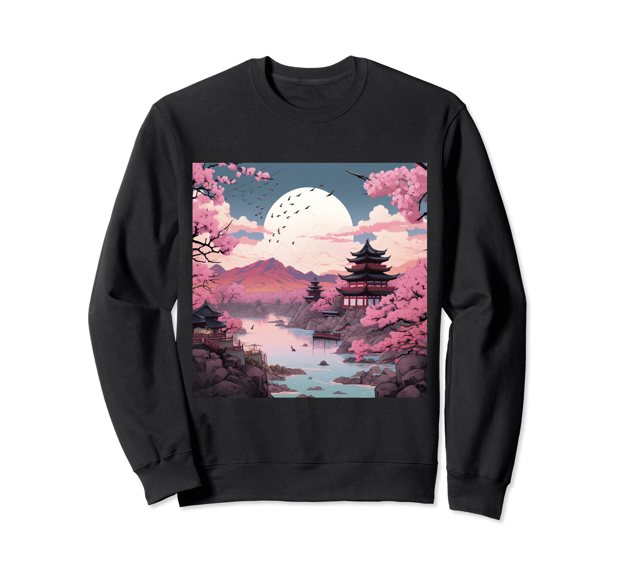 

Moonlit Japanese Castle Sonata Sakura Dream Sweatshirt