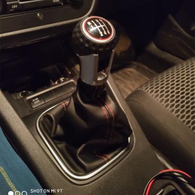 Nowa gałka dźwigni zmiany biegów ze skóry PU, drążek, długopis 5 6-biegowy mieszek do V-W Volkswagen Golf 5/6 MK5 MK6 Scirocco(2009) Oktawia
