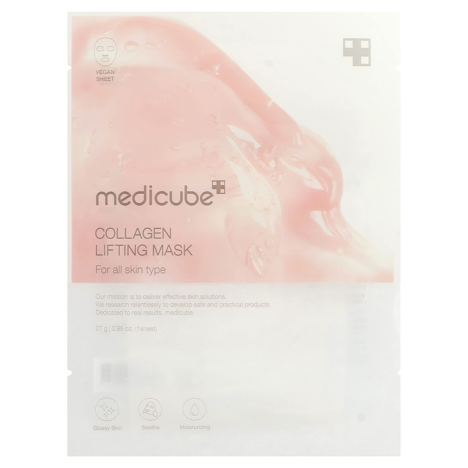 Medicube Collagen Lifting Beauty Mask, 1 Sheet, 27g (0.95oz)