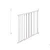 WEBABY - Barriere de sécurité bébé en acier Blanc 108 x 4 x 75 cm NONO Blanc - Taille unique