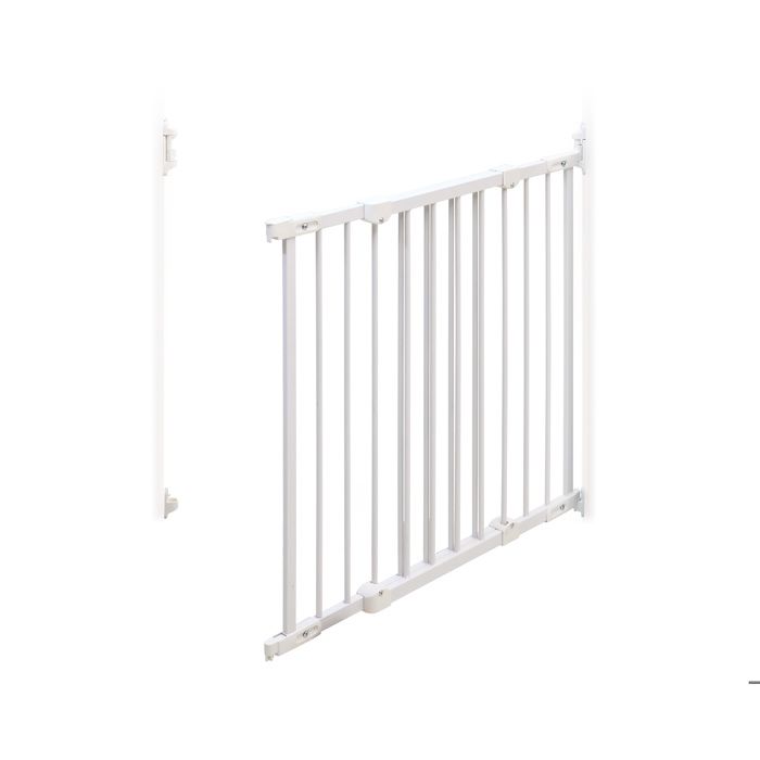 WEBABY - Barriere de sécurité bébé en acier Blanc 108 x 4 x 75 cm NONO Blanc - Taille unique