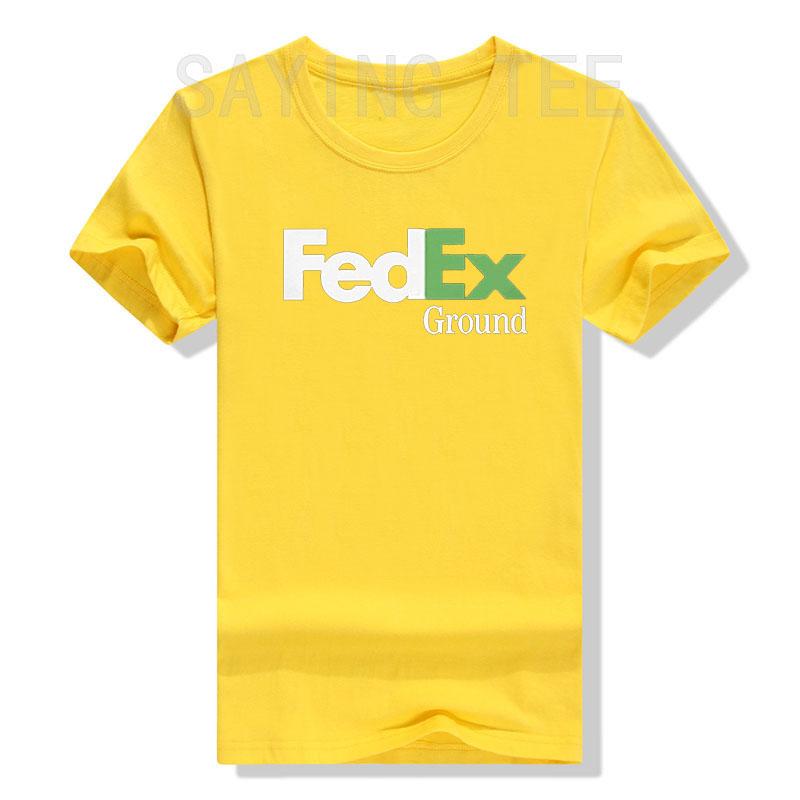 FedEx Unisex Mode Kurzarm Rundhals T-Shirt Grafik-Tees Lässig für Männer Frauen Lustige Blusen Baumwolle Arbeitskleidung Geschenke
