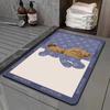 New Morandi Color Bathroom Doormat Balcony Floor Mat Modern Simple Bedroom Living Room Waterproof Leave-in Carpet