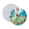 Clock Silicone Mold Clock Alarm Resin Mold Round Timer-Epoxy Casting Mold for DIY Resin Crafts Home Wall Decorations