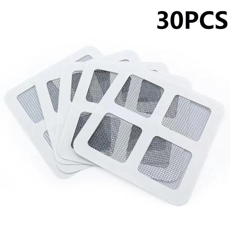 10/30/50PCS Filter for Bathroom Sink Bath Stopper Drain Sticker Bathroom Mesh for Hair Bath Stopper Drain Hair Catcher