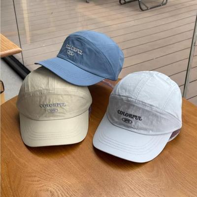 Unisex Lightweight Nylon Mesh Hat Quick Dry Five Panel Outdoor Sports Running Cap for Camping Hiking Travel