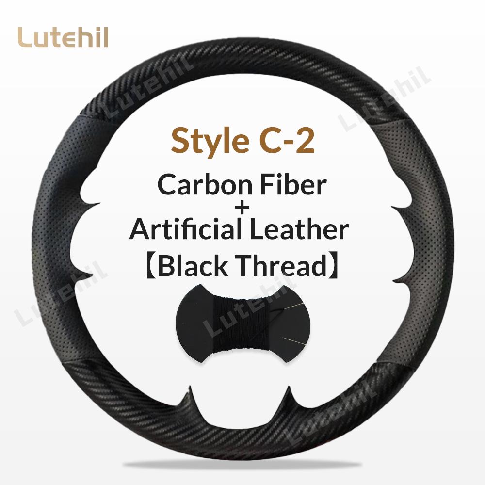 For Mitsubishi Pajero 2004-2010 Car Steering Wheel Braid Cover Hand Sewing Stylish Fashion Artificial Leather Suede