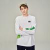X 7 Up Collaboration SS23 Comfortable Round Neck Printed Long Sleeve T-Shirt Men Tops White LMT0053623RX00FK14000