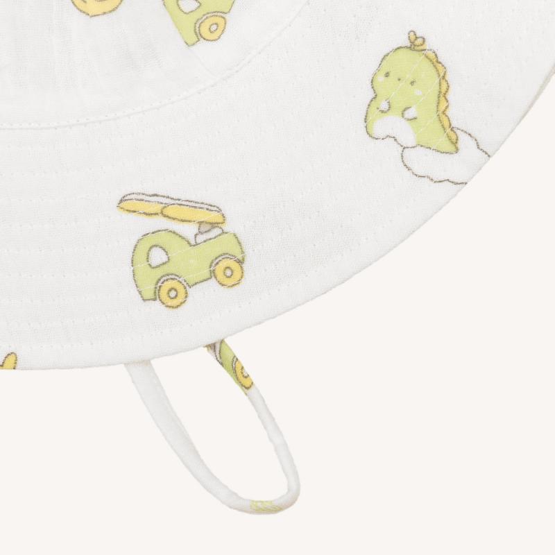 Adjustable Cotton Baby Fisherman Hat Sun Protection Breathable Cartoon Fruit Floral Print for 1-3 Years