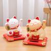 Waving Wealth Fortune Cat Figurine Mini Waving Hand Cat Ornaments Car Ornament  Car Decor