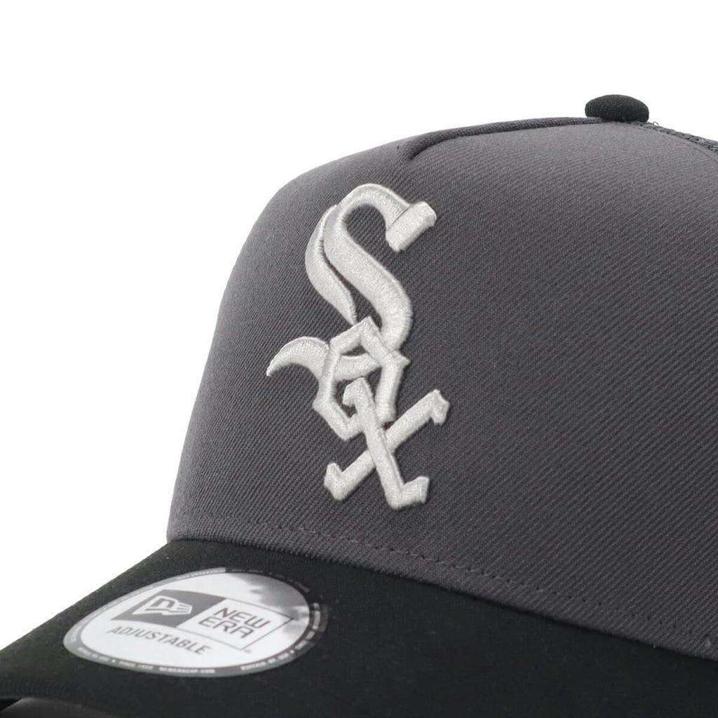 New Era Mesh Cap MLB ONSPOTZ Exclusive CWS FREE Trucker CS Dark Graphite Black Side Patch Mlb Chicago White Sox 9FORTYA-FRAME Graphite/Black 9FORTY?
