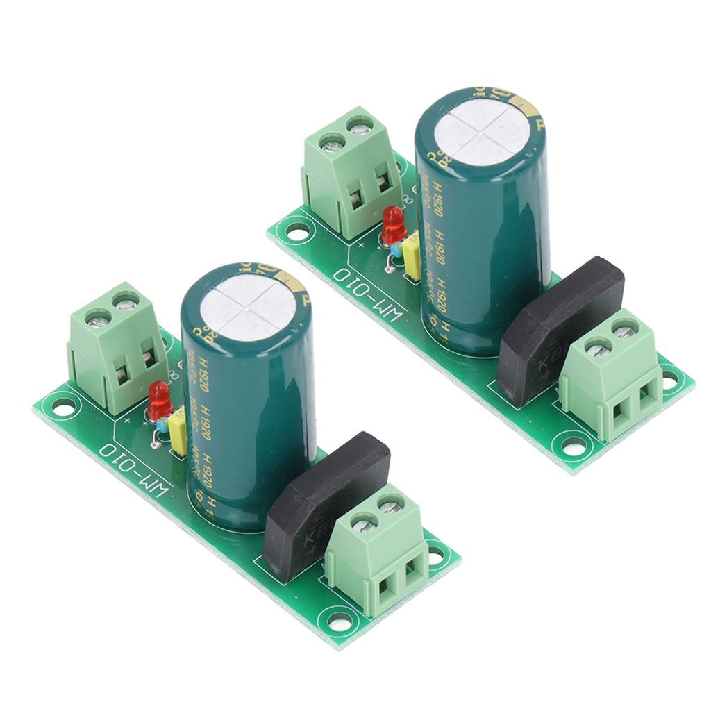 2 Stück Spannungsreglerplatine Einstellbares Volt Stromversorgungsmodul Hochleistungsfilter AC40V