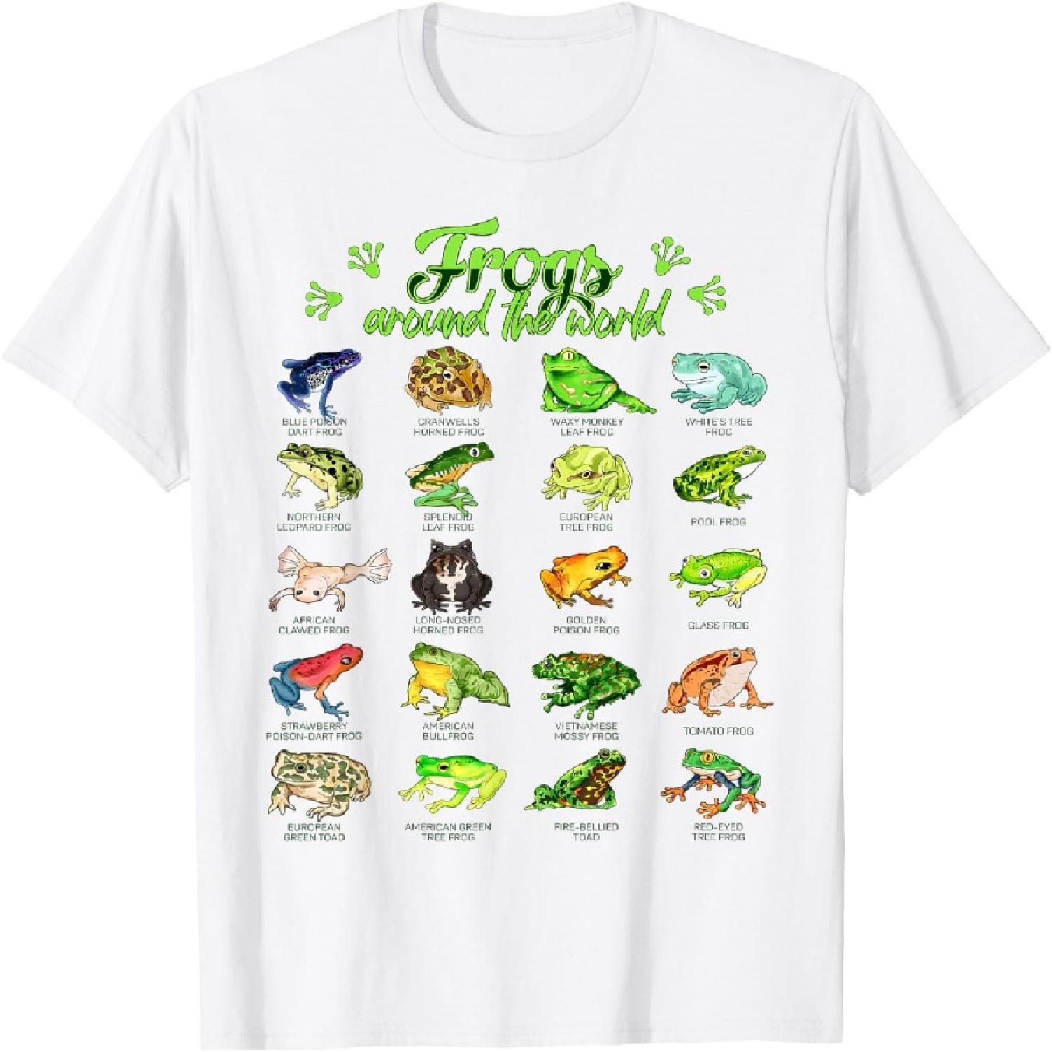 Frogs of the world - frog species T-Shirt XXXXXL белый