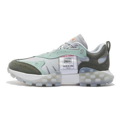 Li Ning Amortissantes Antidérapantes Résistantes à l'abrasion Basse en toile Chaussures décontractées Femme Gris Glace AZGS034-1