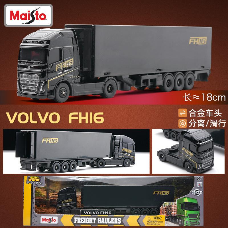 

Maisto Volvo Fh16 Fh 16 Container Truck Static Small Scale Simulation Alloy Car Model Toy Collection Display Piece Gift