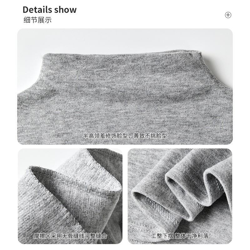 Womens Half Turtleneck Long Sleeve T-Shirt Soft Modal Lyocell Base Layer Top Casual Slim Fit